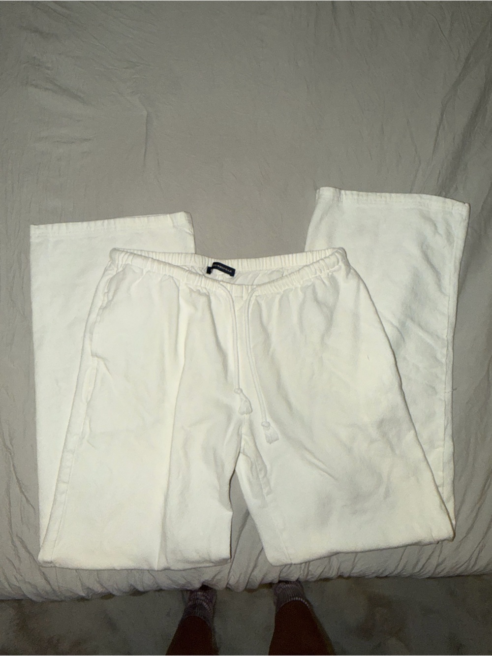 Brandy Melville White Linen Pants